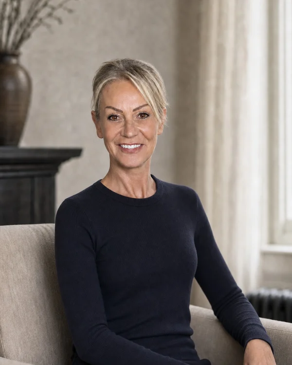 Portrait de Frédérique Stref dans son cabinet